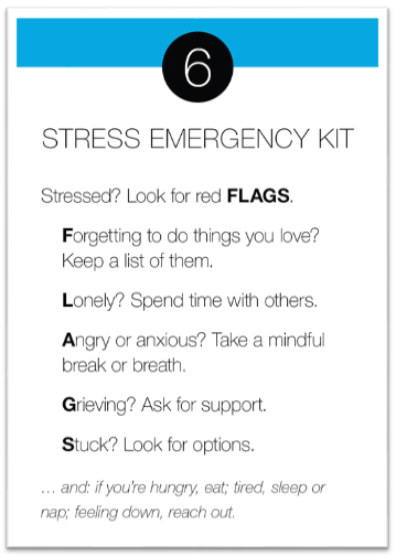 Stress Emergency Kit card